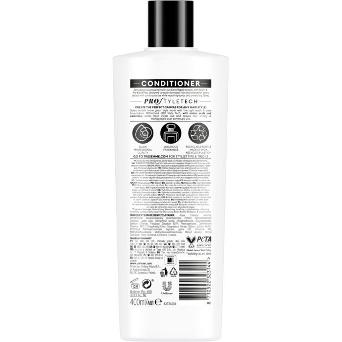 Кондиціонер для волосся Tresemme Biotin Repair Відновлювальний 400 мл (8710522323144) зображення 2