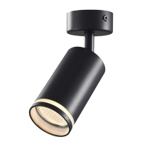 Фото - Точечный светильник Videx Світильник точковий  під лампу GU10 SPF05B накладний поворотний чорни 
