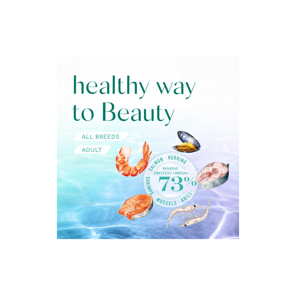 Сухой корм для собак Optimeal Beauty Fitness беззерновой на основе морепродуктов 1.5 кг (4820215366816) изображение 8