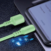 Дата кабель USB 2.0 AM to Micro 5P 1.0m soft silicone green ColorWay (CW-CBUM042-GR) изображение 6