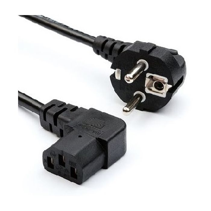 Кабель питания C13 1.8m 0.75mm2 90° corner Merlion (PC-186A CEE7/7-C13-CCA18)