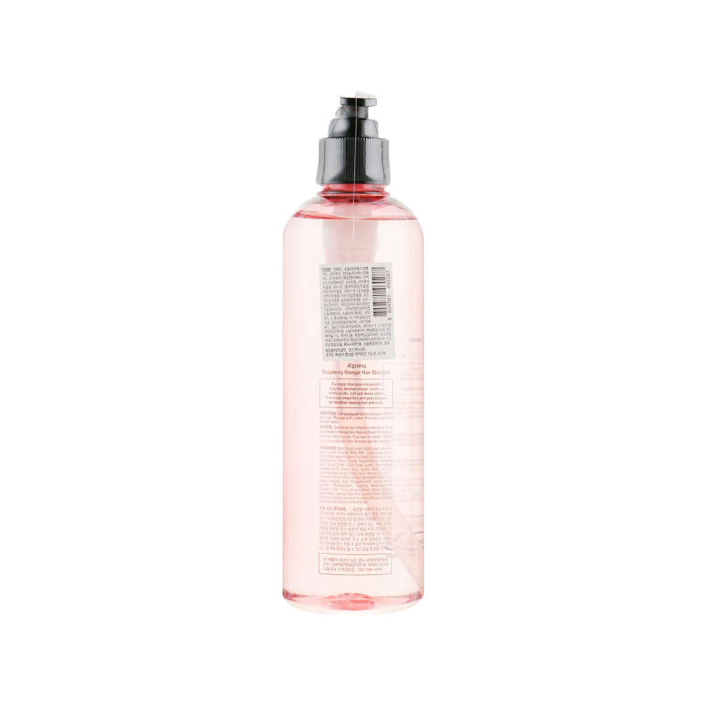 Шампунь A'pieu Raspberry Vinegar Hair Shampoo с малиновым уксусом 500 мл (8809581460287) изображение 2
