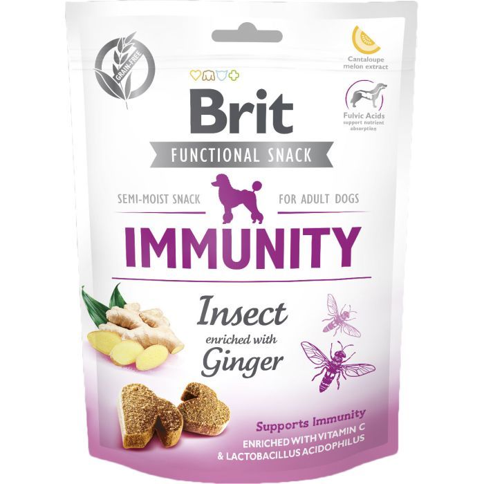 Лакомство для собак Brit Care Immunity насекомые с имбирем 150 г (8595602539970)