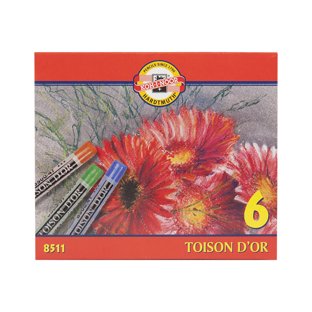 Пастель Koh-i-Noor сухая Toison D'or 6 цветов (8511)