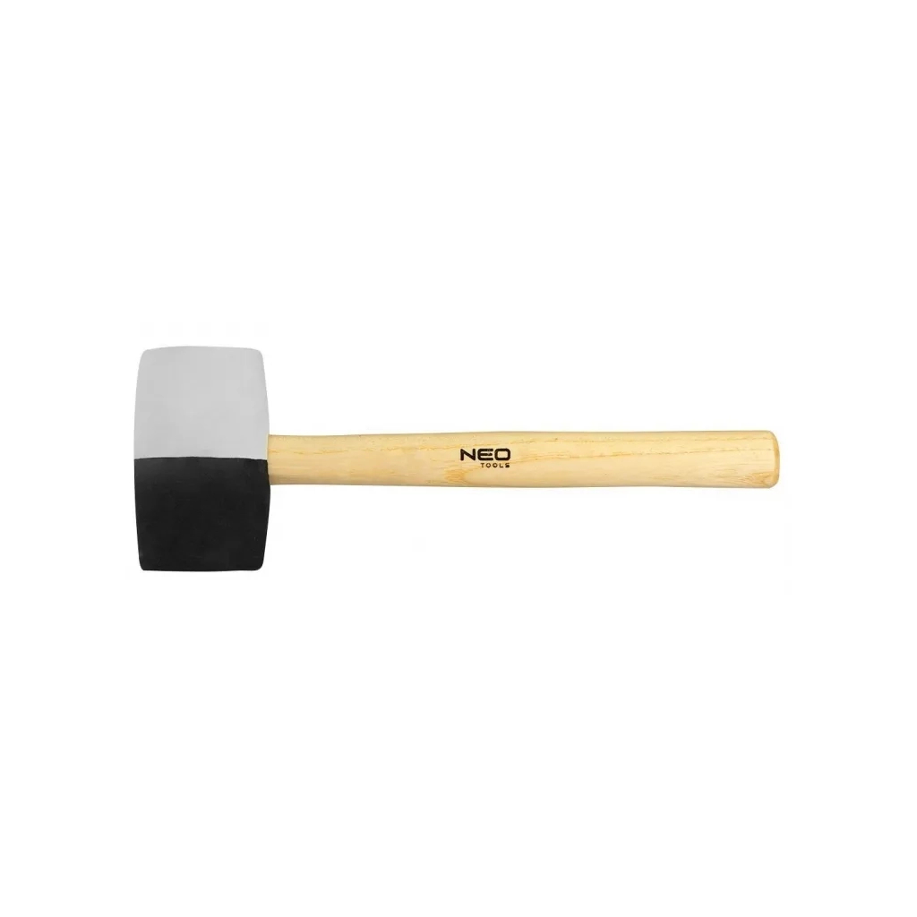 Киянка Neo Tools 63мм, 680г, деревянная рукоятка, черно-белая (25-068)