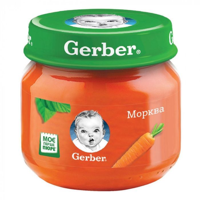 Детское пюре Gerber морковь 80 г (7613036011310)