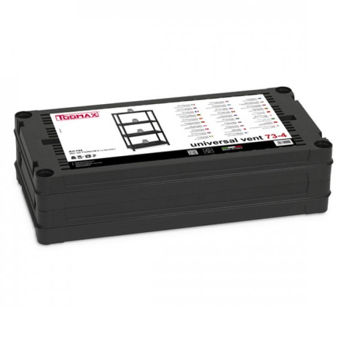 Стеллаж Toomax 4 полки cm. 71x35x138h black (5138) изображение 4