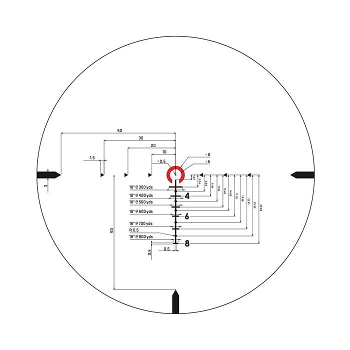 Оптический прицел Sig Sauer Bravo3 3x24mm Horseshoe Dot Illum (SOB33101) изображение 5