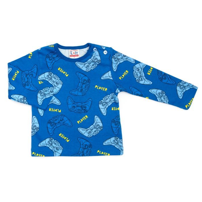 Піжама дитяча Breeze з довгим рукавом (16745-86B-blue) зображення 3