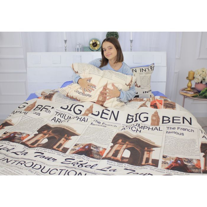 Постільна білизна MirSon Бязь 17-0536 Big Ben 2х143х210 (2200003791372) зображення 4