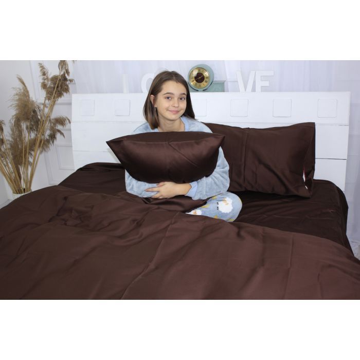 Постельное белье MirSon Сатин Premium Cacao 0211 160х220 (2200001479180) изображение 3