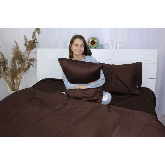 Постельное белье MirSon Сатин Premium Cacao 0211 160х220 (2200001479180) изображение 4
