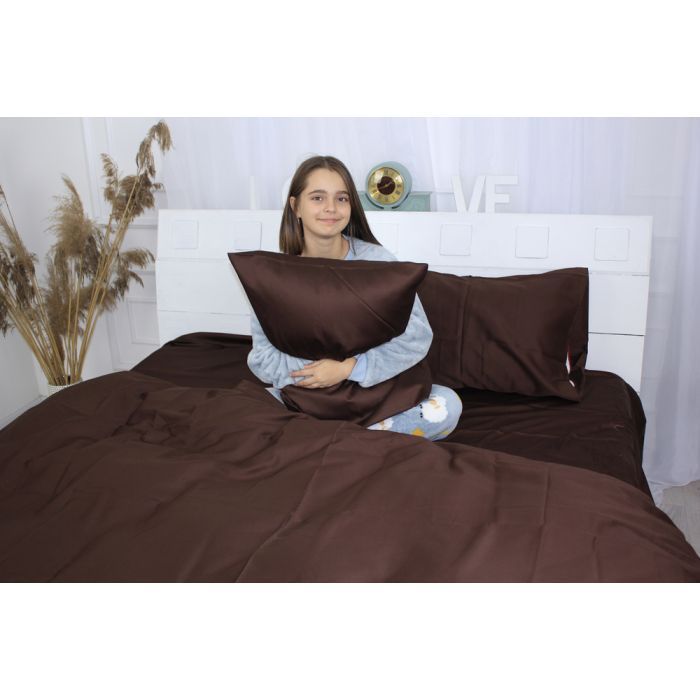 Постельное белье MirSon Сатин Premium Cacao 0211 160х220 (2200001479180) изображение 5