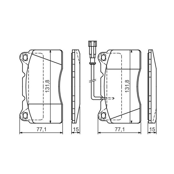 Гальмівні колодки Bosch 0 986 424 577 зображення 7