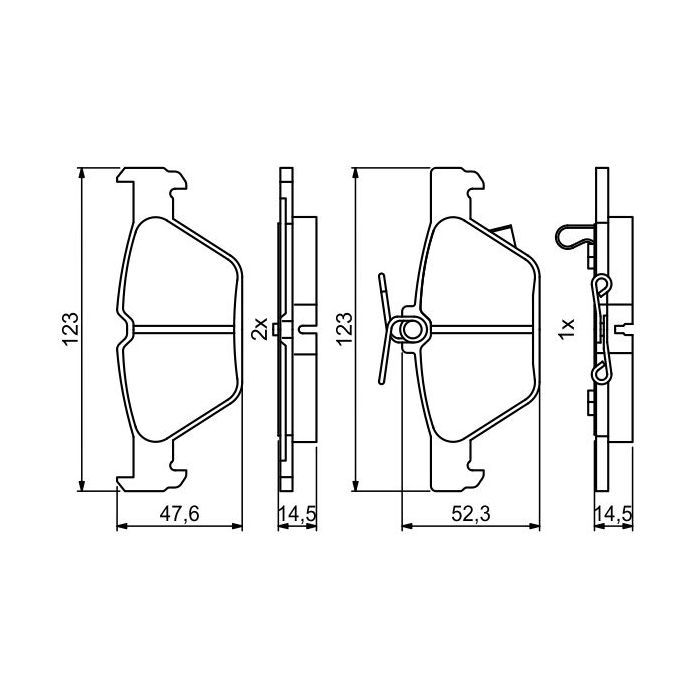 Гальмівні колодки Bosch 0986494836 зображення 2