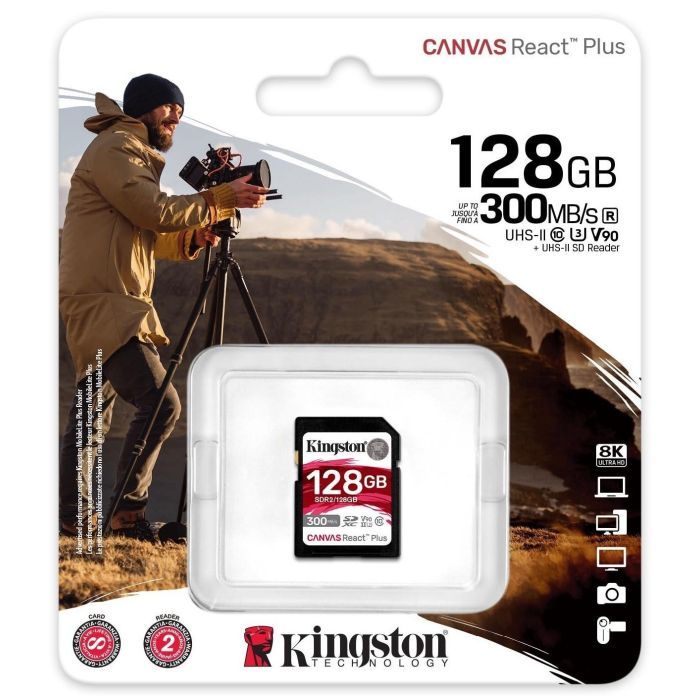 Карта памяти Kingston 64GB class 10 UHS-II U3 Canvas React Plus (SDR2/64GB) изображение 3