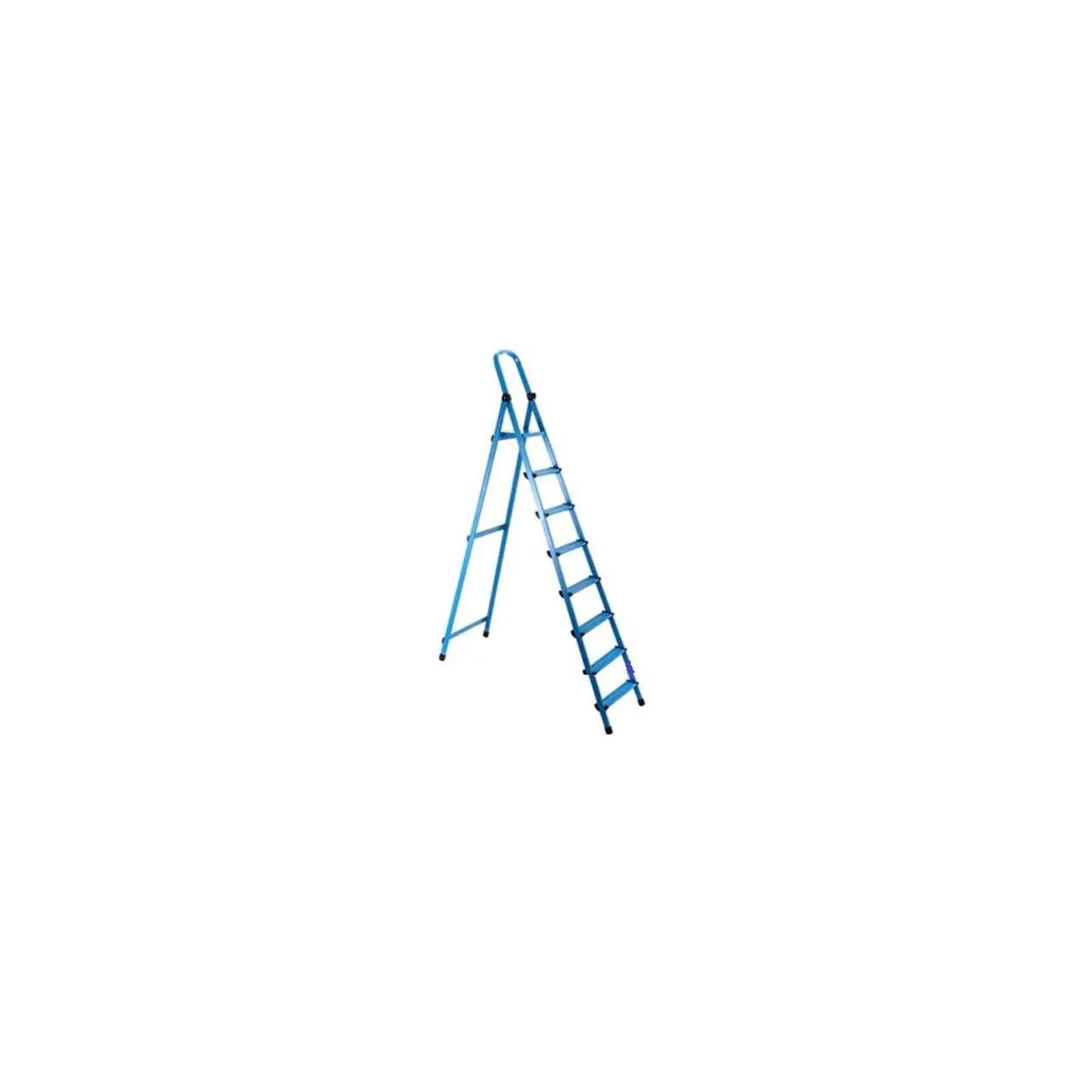 Лестница Work's стремянка металлическая - 408 (8 ст., синяя) (63275)
