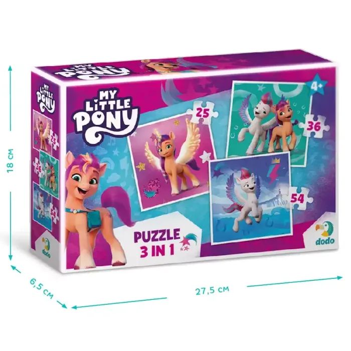 Пазл DoDo 3 в 1 My Little Pony (200384) зображення 4