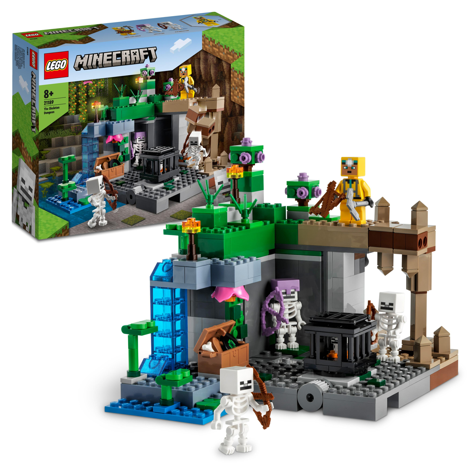Конструктор LEGO Minecraft Підземелля скелетів 364 деталі (21189) зображення 2