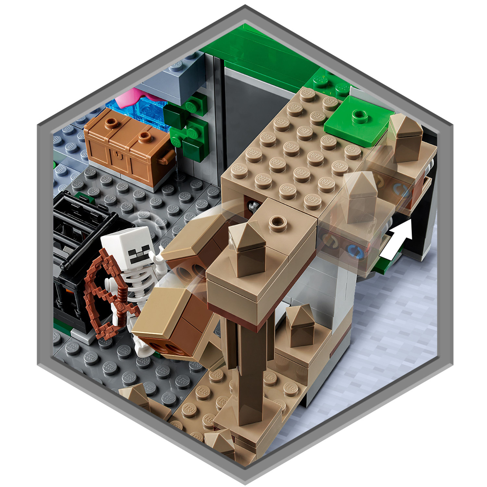 Конструктор LEGO Minecraft Підземелля скелетів 364 деталі (21189) зображення 7