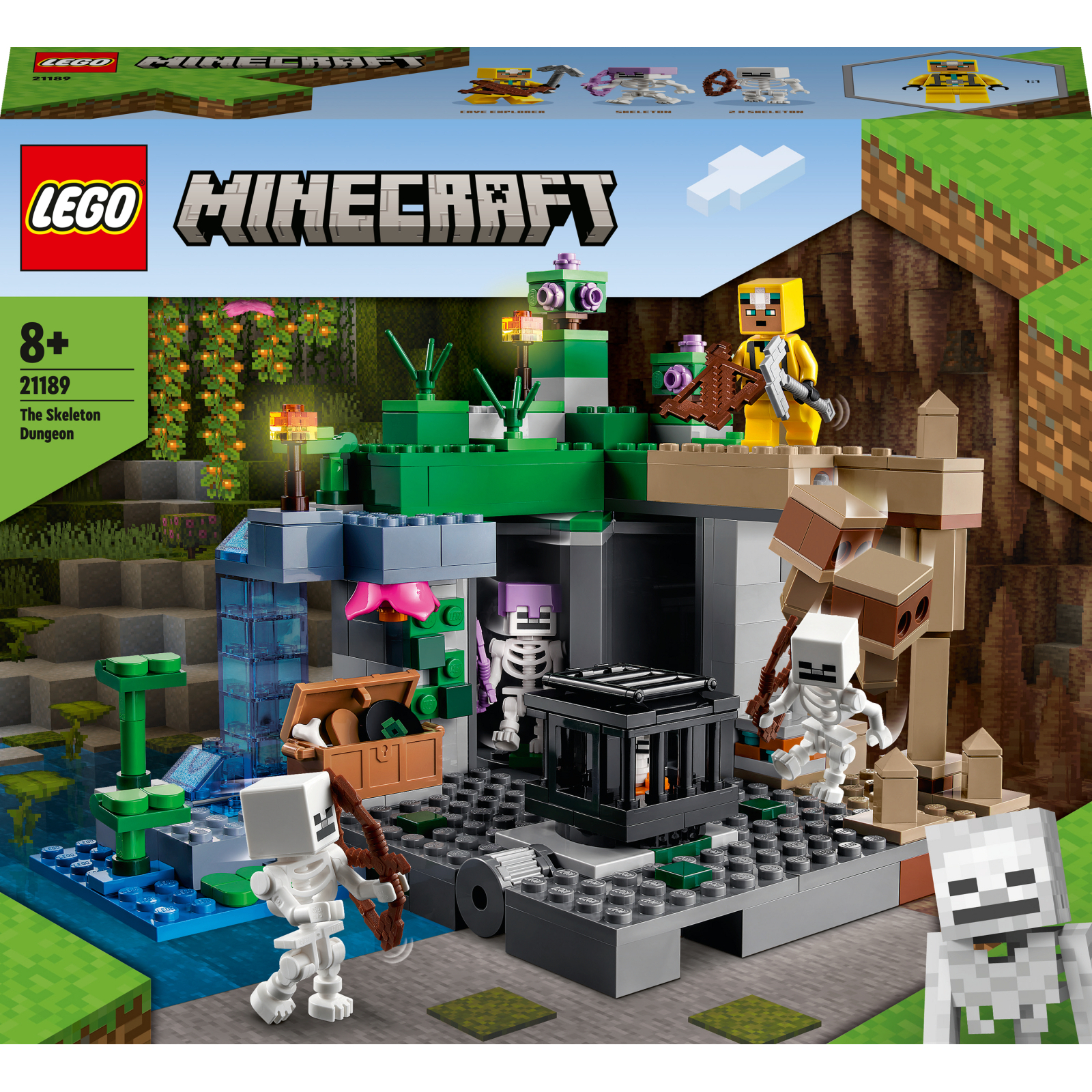 Конструктор LEGO Minecraft Подземелье скелетов 364 детали (21189)