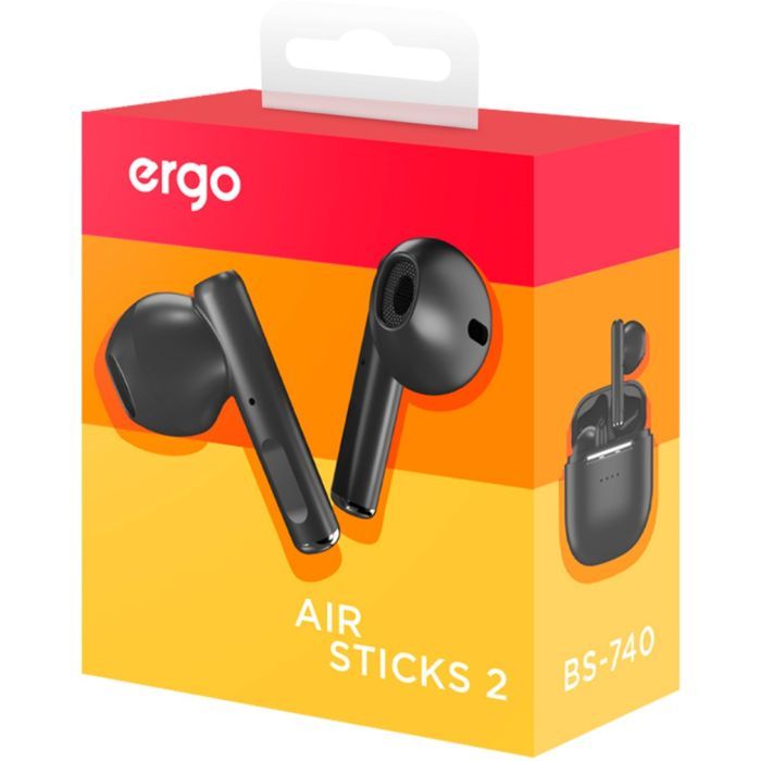 Навушники Ergo BS-740 Sticks Nano 2 Black (BS-740K) зображення 9