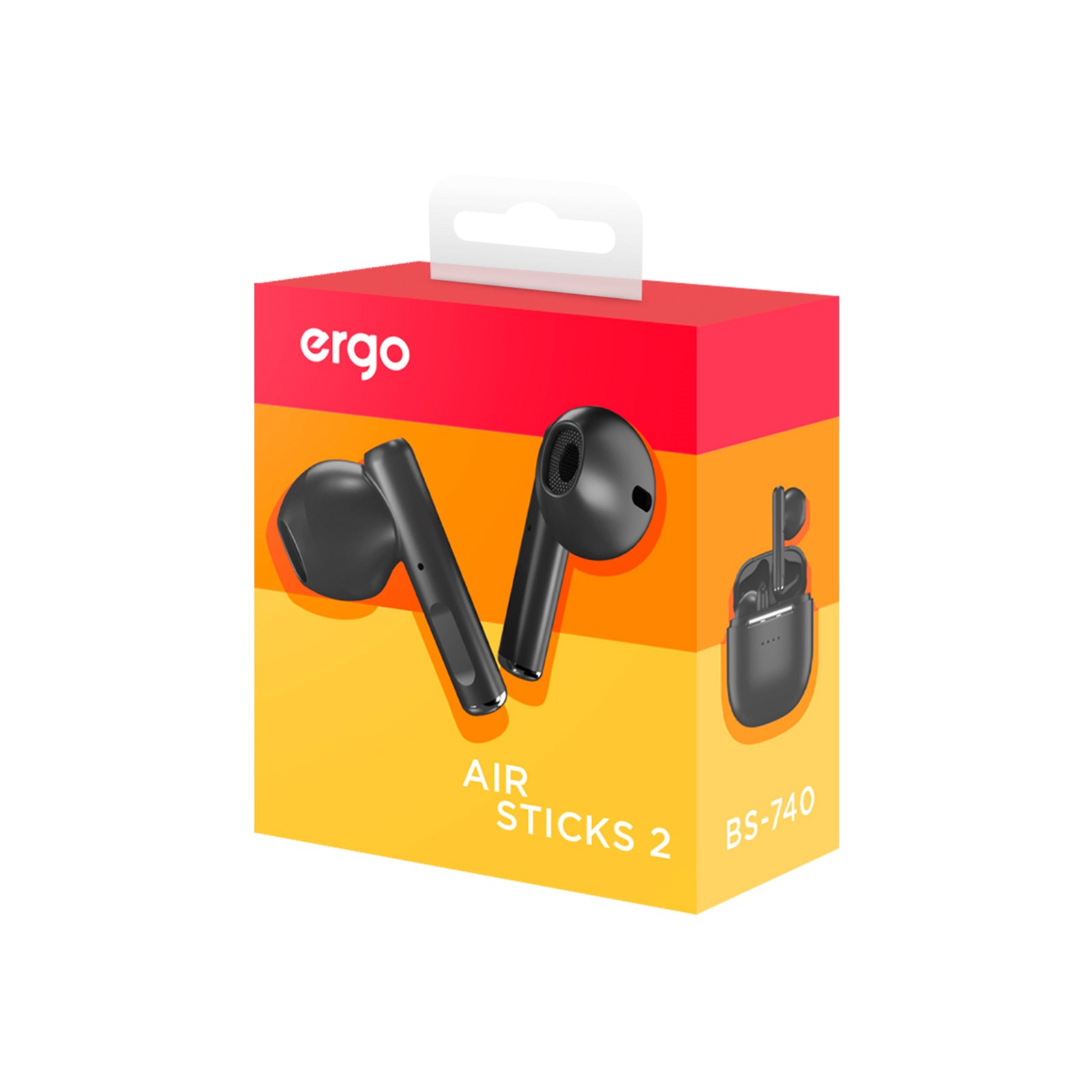 Навушники Ergo BS-740 Sticks Nano 2 Black (BS-740K) зображення 9