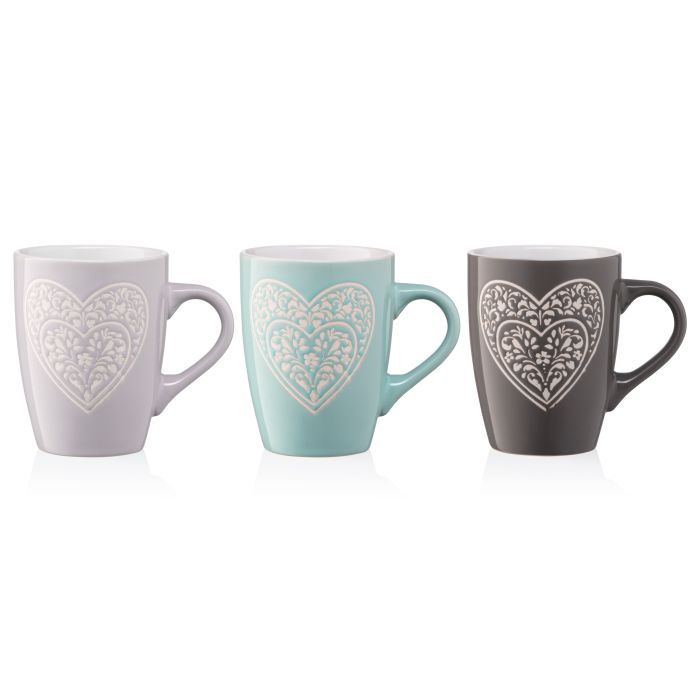 Чашка Ardesto Heart 330 мл Deep Grey (AR3467DGR) зображення 7