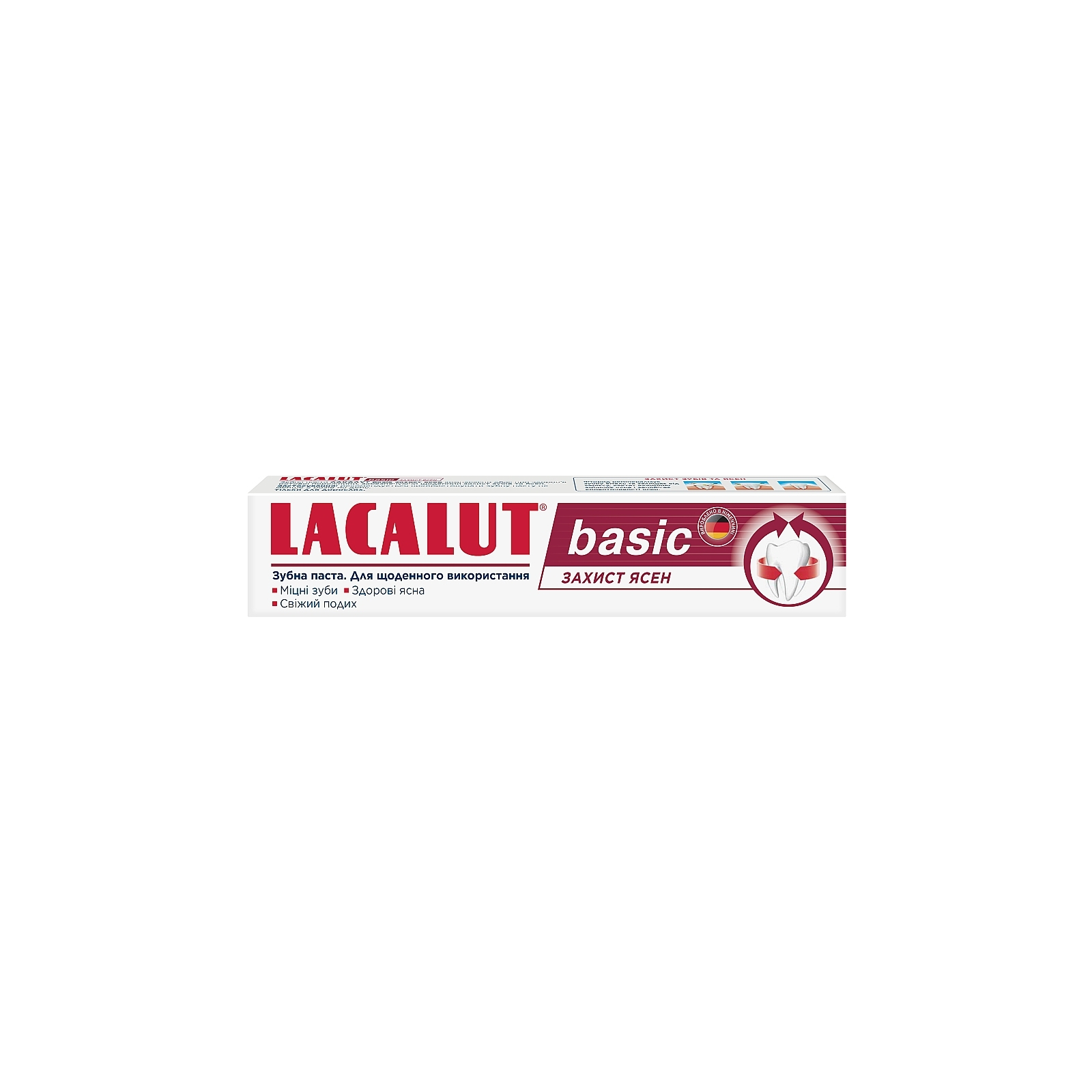 Зубна паста Lacalut Basic Захист ясен 75 мл (4016369961605) зображення 2