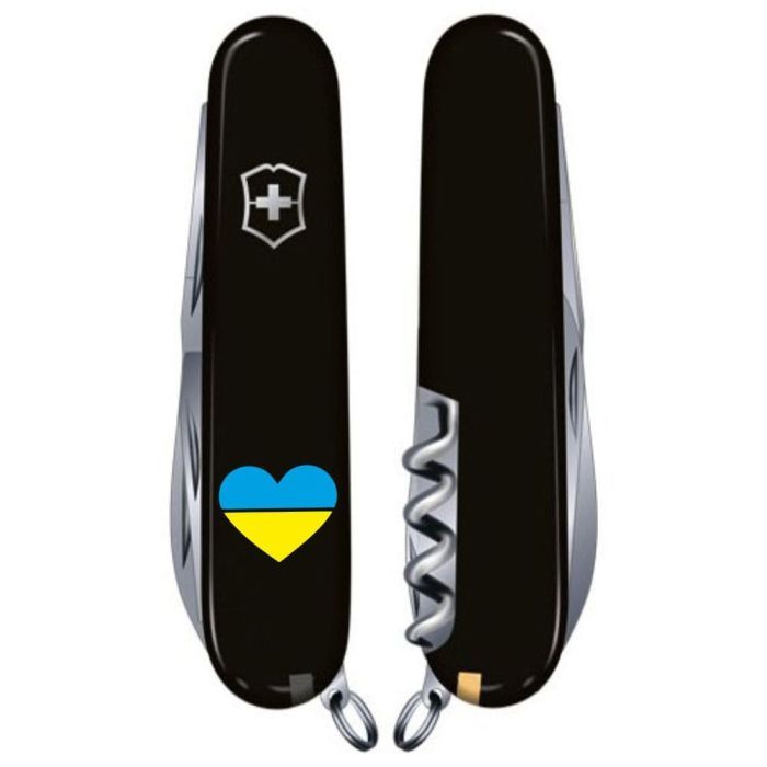 Нож Victorinox Spartan Ukraine Black "Ukraine" (1.3603.3_T0140u) изображение 2