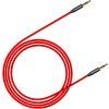 Кабель мультимедийный Jack 3.5mm Yiven M30 M/M 1m red-black Baseus (CAM30-B91) изображение 2