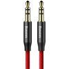 Кабель мультимедийный Jack 3.5mm Yiven M30 M/M 1m red-black Baseus (CAM30-B91)