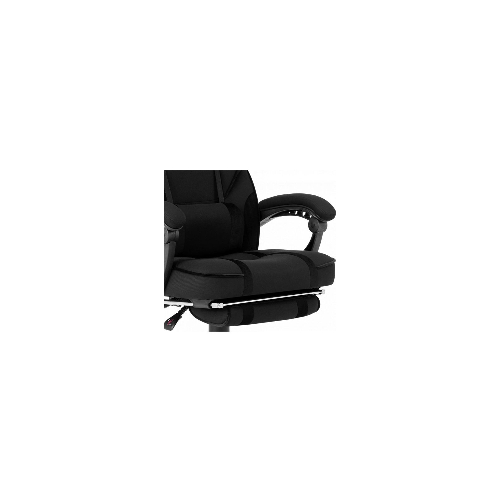 Кресло игровое GT Racer X-2749-1 Black (X-2749-1 Fabric Black Suede) изображение 10