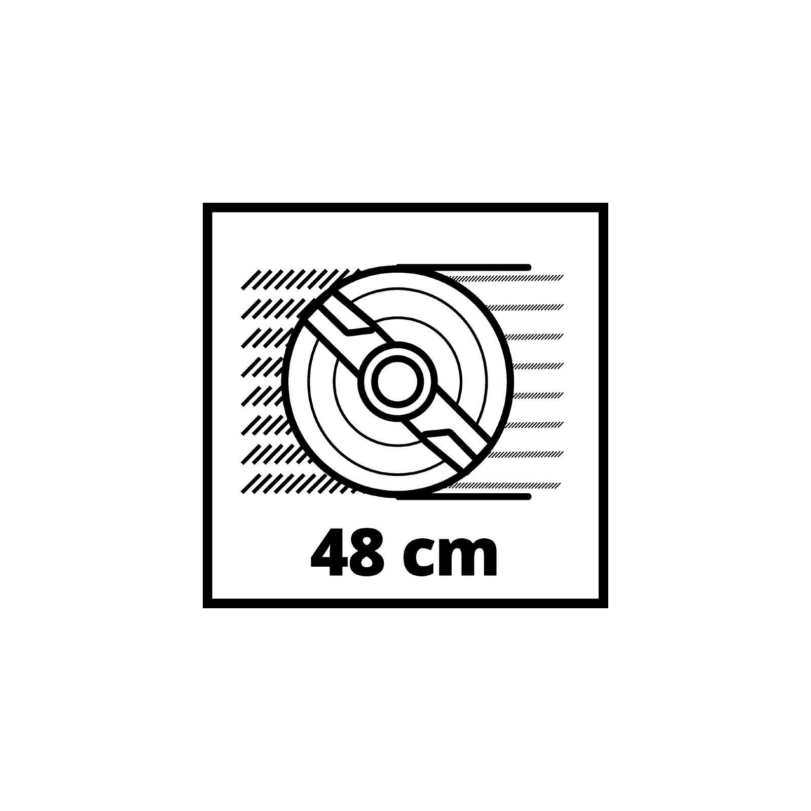 Газонокосарка Einhell GE-CM 36/48 Li M - Solo, 36В, PXC, 48 см, мульчування (без АКБ і ЗП) (3413054) зображення 11