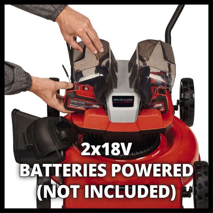 Газонокосарка Einhell GE-CM 36/48 Li M - Solo, 36В, PXC, 48 см, мульчування (без АКБ і ЗП) (3413054) зображення 6