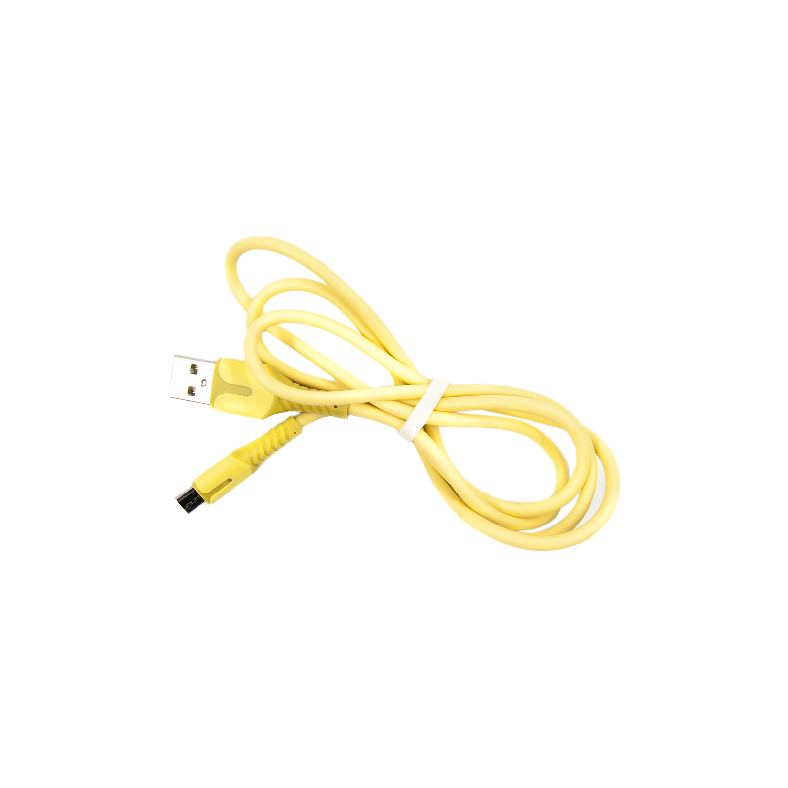 Дата кабель USB 2.0 AM to Micro 5P 1.0m yellow Dengos (PLS-M-IND-SOFT-YELLOW)