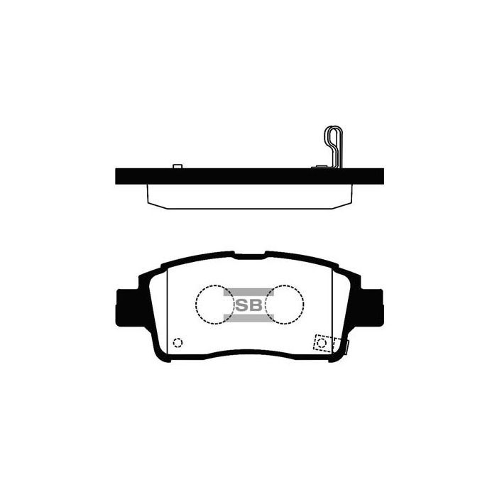 Гальмівні колодки HI-Q SP1230