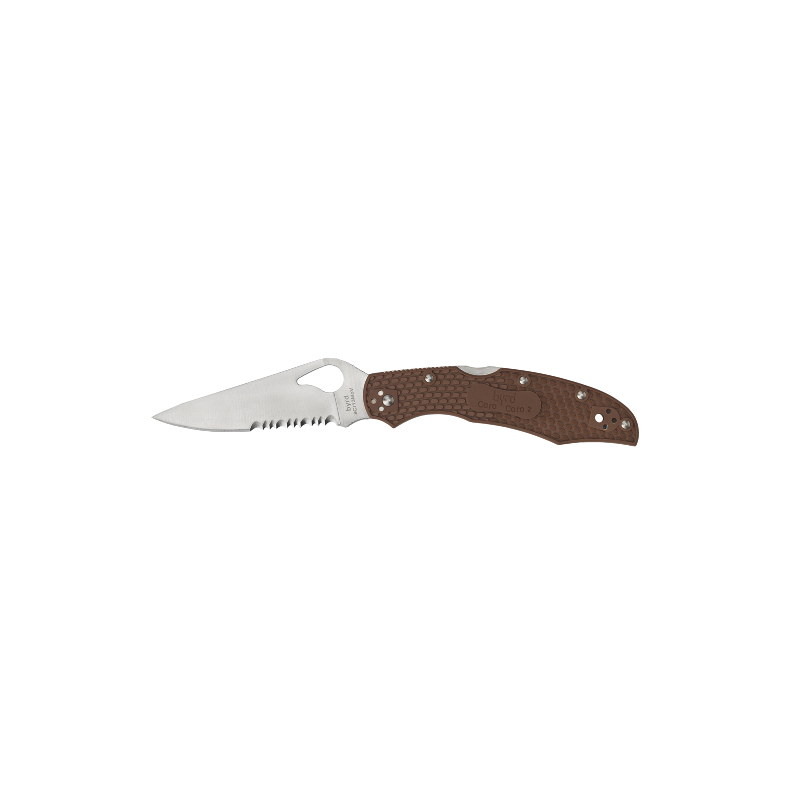 Нож Spyderco Byrd Cara Cara 2 Serrator Brown (BY03PSBN2)