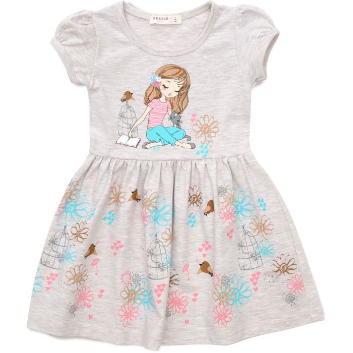Плаття дитяче Breeze з дівчинкою (18369-128G-beige)