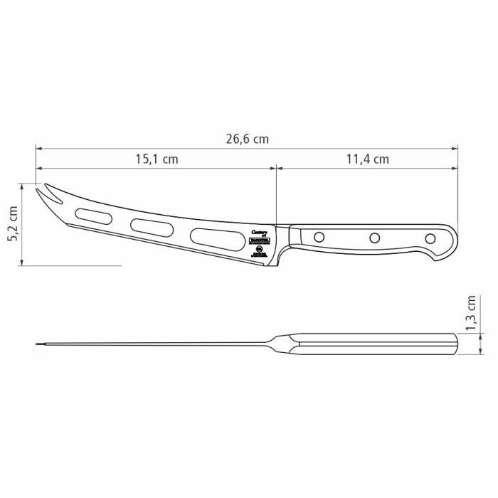 Кухонный нож Tramontina Century Cheese 152 мм (24049/106) изображение 3