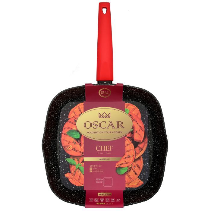 Сковорода Oscar Chef Grill 28 см (OSR-8101-28) изображение 3