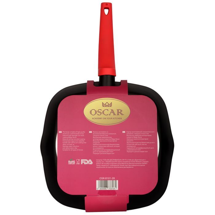 Сковорода Oscar Chef Grill 28 см (OSR-8101-28) изображение 4