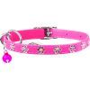 Ошейник для животных WAUDOG GLAMOUR "Цветочек" с резинкой и стразами для кошек (розовый) (32557) изображение 2
