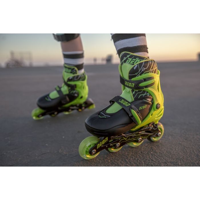 Роликові ковзани Neon Inline Green розмір 30-33 (NT07G4) зображення 10