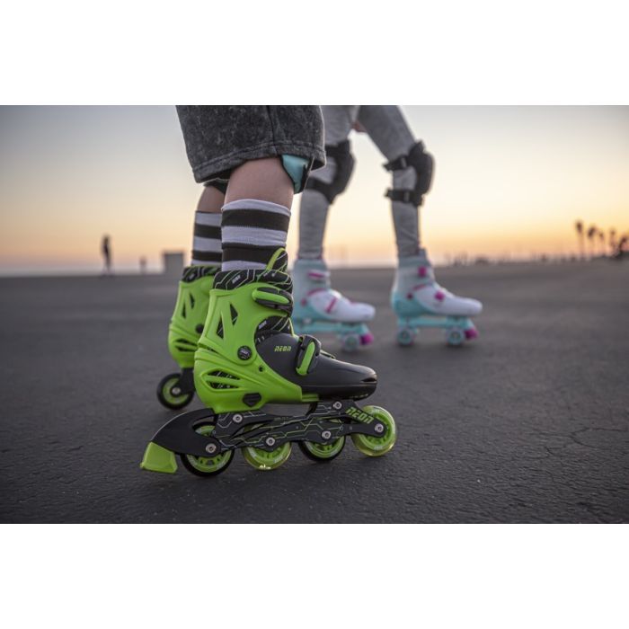 Роликові ковзани Neon Inline Green розмір 30-33 (NT07G4) зображення 11