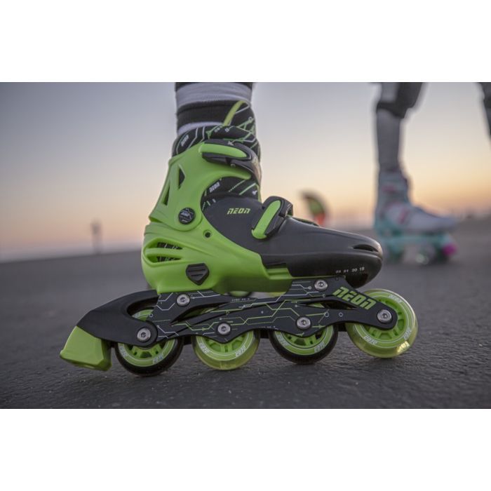 Роликові ковзани Neon Inline Green розмір 30-33 (NT07G4) зображення 12