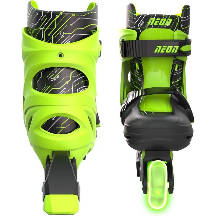 Роликові ковзани Neon Inline Green розмір 30-33 (NT07G4) зображення 3