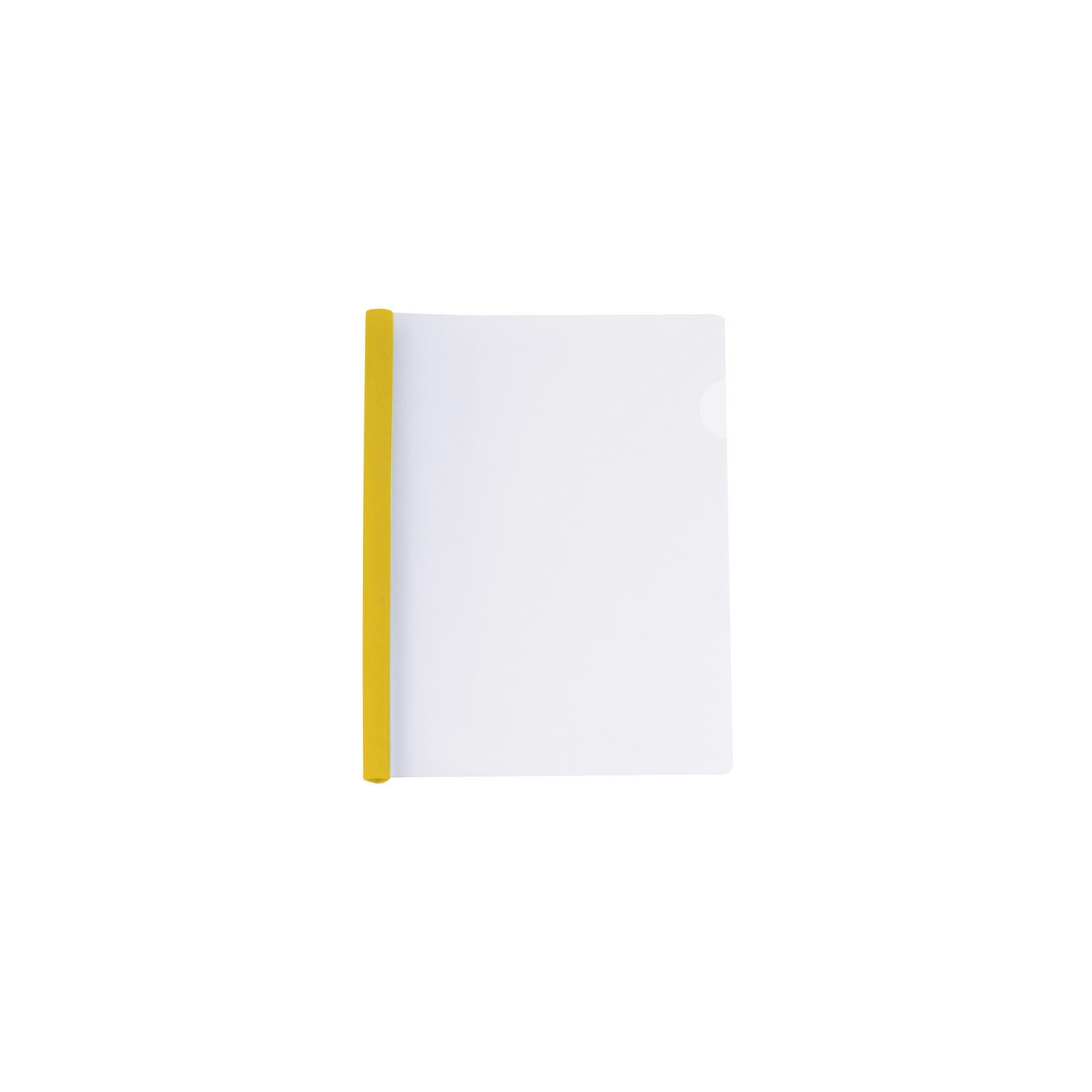 Папка-скоросшиватель Economix А4 с планкой-зажимом 10 мм (2-65 листов), желтая (E31205-05)