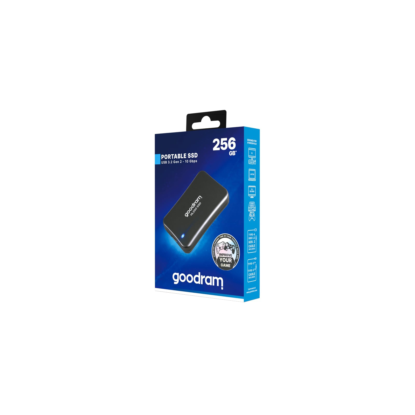 Накопичувач SSD USB 3.2 512GB HL200 Goodram (SSDPR-HL200-512) зображення 5