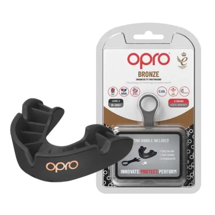 Капа Opro Bronze дитяча Black (Bronze_JR_Black) изображение 4